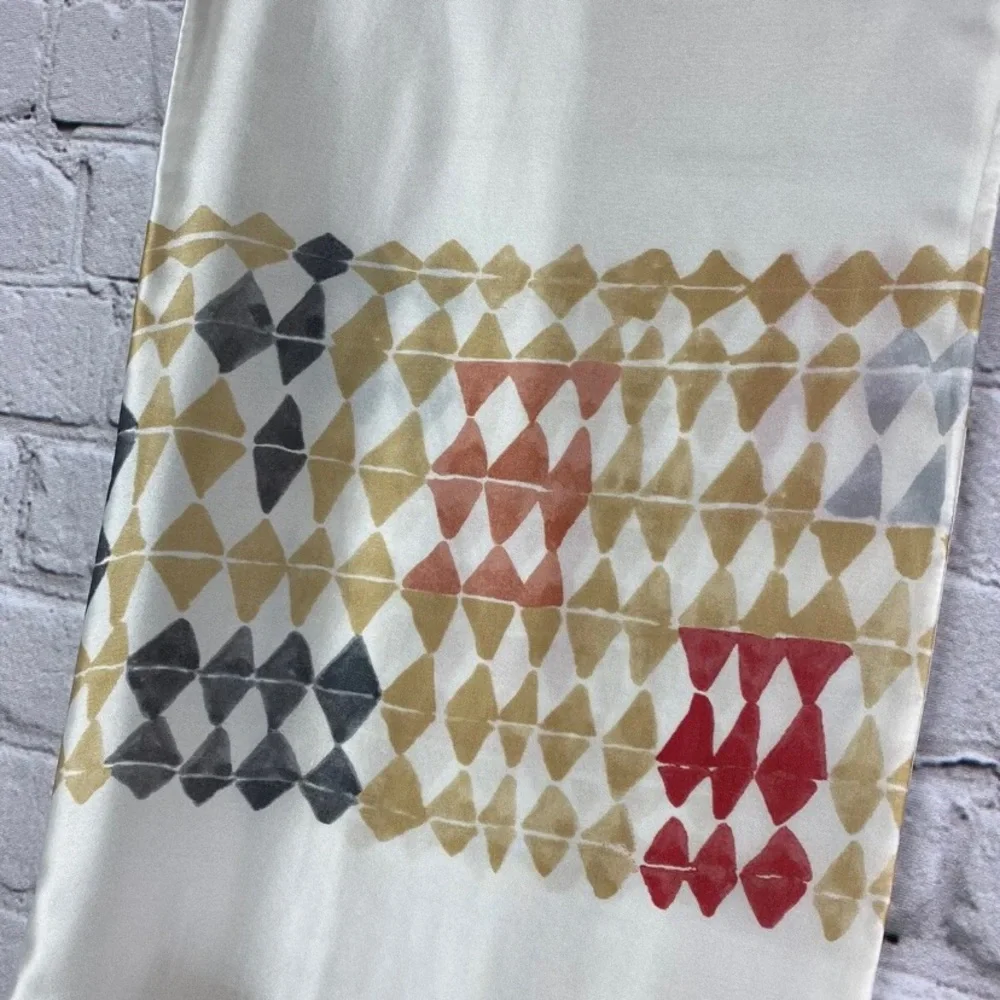 West Elm 100% Silk 12x21 inch Multicolored Pillow Cover NWT